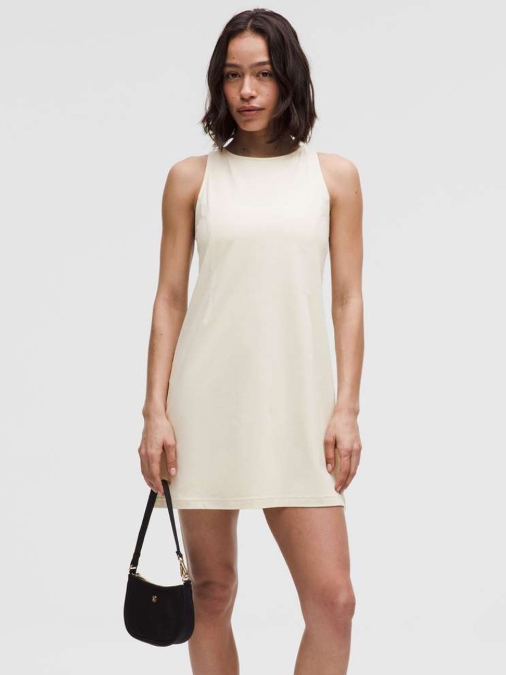 Lululemon Cream Color Cinched Waist Dress
